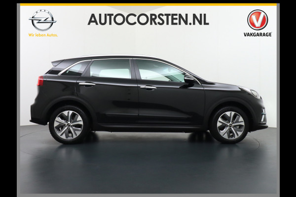 Kia e-Niro 64kWh AUT 204pk Navi Auto-Pilot Adaptive-Cruise+stop&go Apple Carplay Android Auto Pdc Led Ecc Keyless 1/2 Leder DynamicLine AEB Braking Lmv 17" Lane Assist Dwarsverkeerwaarsching 100% Dealeronderhouden Origineel Nederlandse auto