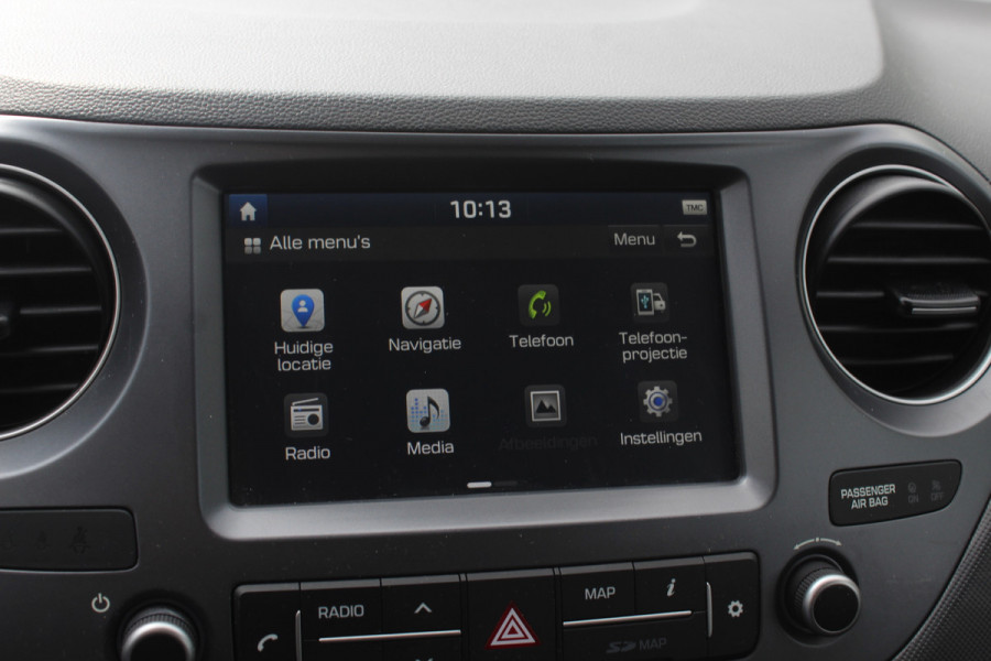 Hyundai i10 1.0i Go! 2017 / Navigatie / Apple CarPlay / Bluetooth / Lichtmetalen Velgen / Cruise control / Climate Control