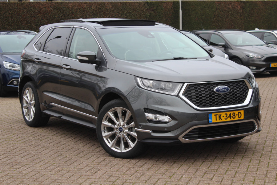 Ford Edge 2.0 TDCI Vignale / Trekhaak / Panoramadak / Camera / Leder / 20'' / Keyless / Apple CarPlay / DAB / Stoelverwarming / Stuurverwarming / Cruise Control