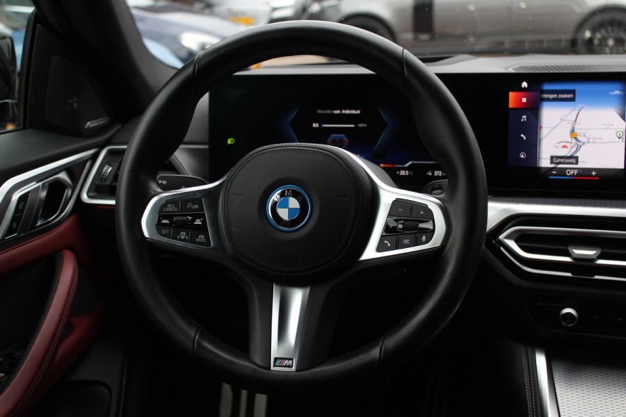 BMW i4 eDrive40 High Executive 84 kWh M Sport / SoH 96% / 360Camera / Head-up / Leder / Harman Kardon / Virtual Cockpit / 18'' / Navigatie / Harman Kardon / Stoelverwarming / DAB / ACC