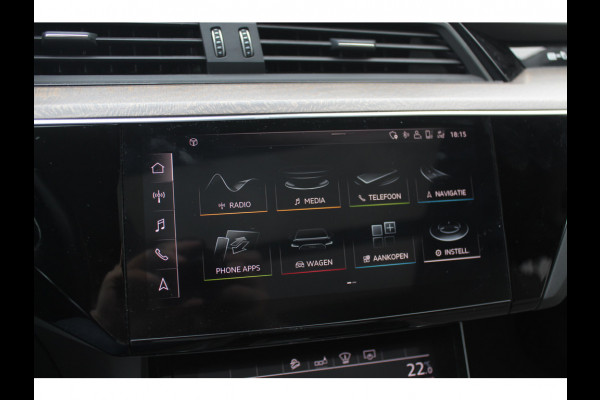 Audi e-tron e-tron 55 quattro advanced Pro Line Plus 95 kWh / Full option! / Trekhaak / Panoramadak / 360Camera / Head-up / B&O / Keyless / 21'' / Softclose / Stoelmassage / Luxe Leder / Nachtzicht / DAB / ACC