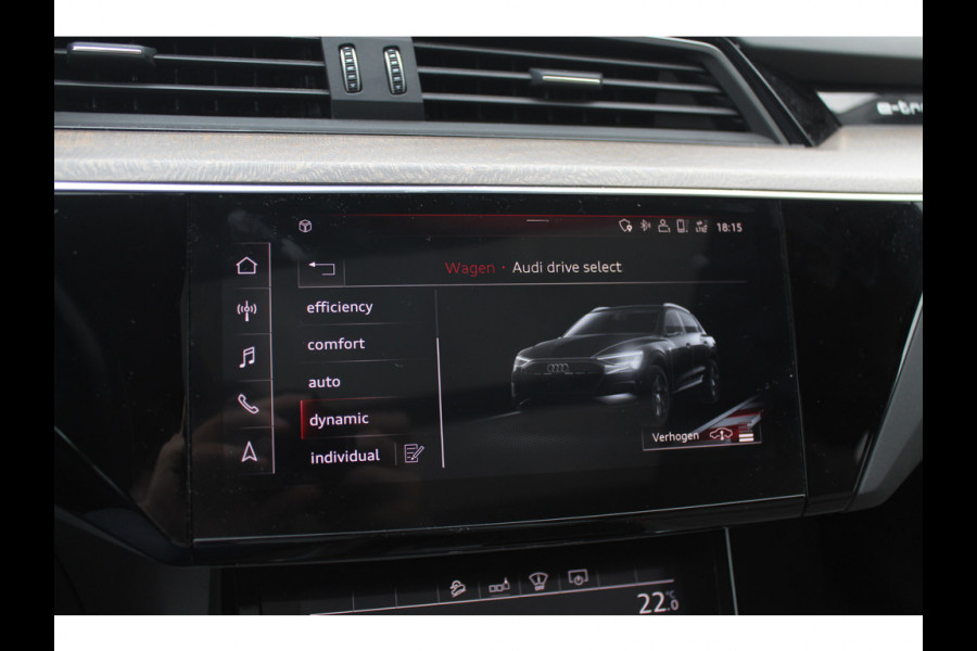 Audi e-tron e-tron 55 quattro advanced Pro Line Plus 95 kWh / Full option! / Trekhaak / Panoramadak / 360Camera / Head-up / B&O / Keyless / 21'' / Softclose / Stoelmassage / Luxe Leder / Nachtzicht / DAB / ACC