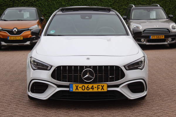 Mercedes-Benz CLA-Klasse Shooting Brake AMG 45 S 4MATIC+ Premium Plus / Panoramadak / 360Camera / Sportuitlaat / Schaalstoelen / Burmester / DAB / Dodehoek / Matrix LED / Memory seats / Navigatie