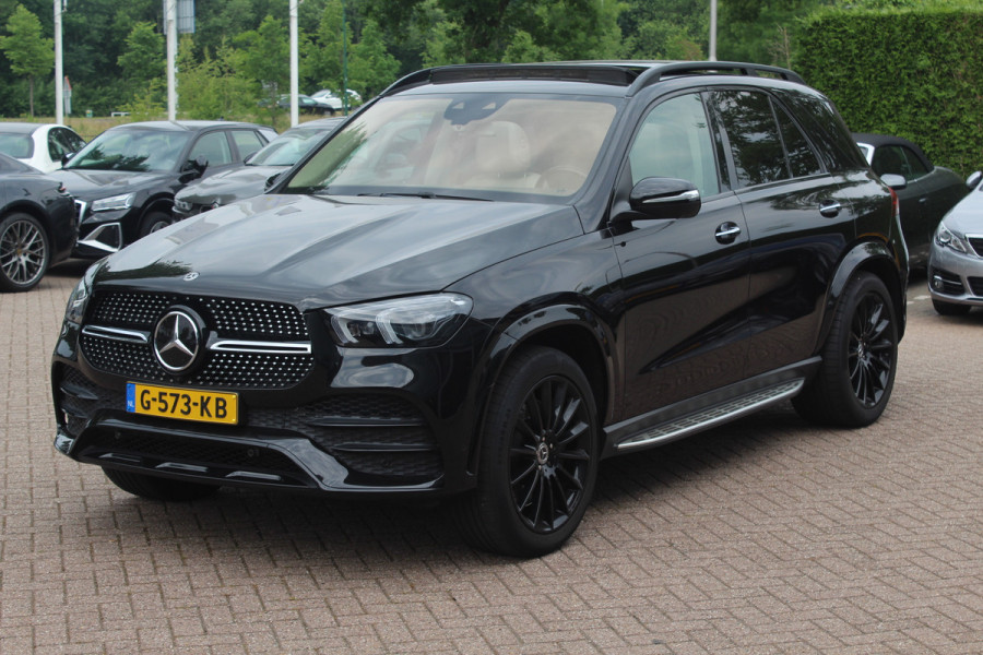 Mercedes-Benz GLE 450 4MATIC Premium Plus / Panoramadak / 360Camera / Burmester / 21'' / Head-up / Luchtvering / Treeplanken / Stoelventilatie / Stuurverwarming / Dodehoek / DAB / ACC