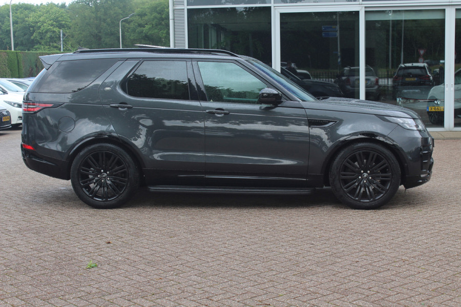 Land Rover Discovery 3.0 Td6 HSE Luxury 7p. / Trekhaak / Panoramadak / 360Camera / 22'' / Volleder / Virtual Cockpit / Stuurverwarming / Keyless / Luchtvering / Meridian / DAB / Stoelverwarming / Cruise Control