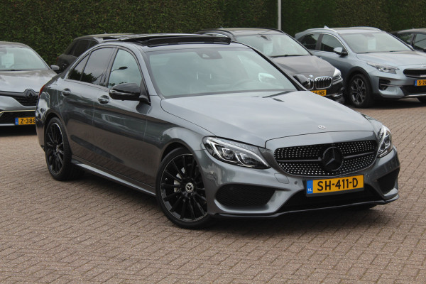 Mercedes-Benz C-Klasse 180 Sport Edition Premium Plus / Panoramadak / 360Camera / Burmester / Leder / 19'' / Sfeerverlichting / Memory seats / Nightpakket / Navigatie / Dodehoek / Cruise Control