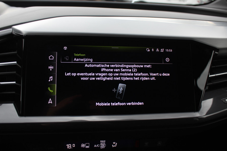 Audi Q4 e-tron 50 quattro Launch edition S Competition 77 kWh / SoH 95% / Camera / Head-up / 20'' / Keyless / RS Seats / Sonos audio / Stoelverwarming / Dodehoek / DAB / ACC / Warmtepomp