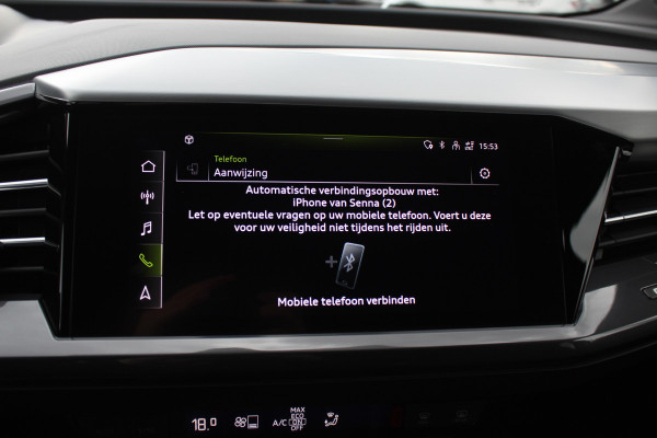 Audi Q4 e-tron 50 quattro Launch edition S Competition 77 kWh / SoH 95% / Camera / Head-up / 20'' / Keyless / RS Seats / Sonos audio / Stoelverwarming / Dodehoek / DAB / ACC / Warmtepomp