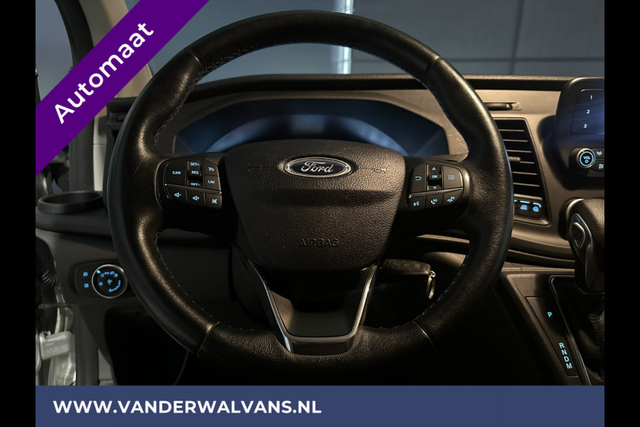 Ford Transit Custom 2.0 TDCI 131pk Automaat L1H1 Euro6 Airco | LED | Cruisecontrol | Verwarmde voorruit Parkeersensoren, Bijrijdersbank