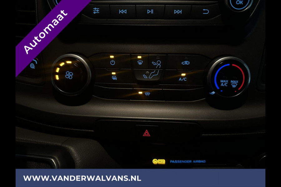 Ford Transit Custom 2.0 TDCI 131pk Automaat L1H1 Euro6 Airco | LED | Cruisecontrol | Verwarmde voorruit Parkeersensoren, Bijrijdersbank