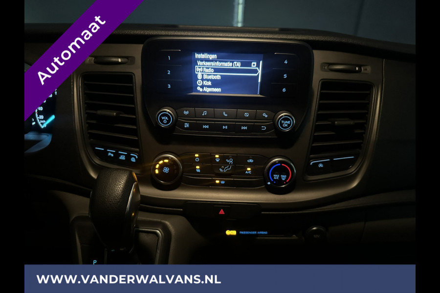 Ford Transit Custom 2.0 TDCI 131pk Automaat L1H1 Euro6 Airco | LED | Cruisecontrol | Verwarmde voorruit Parkeersensoren, Bijrijdersbank