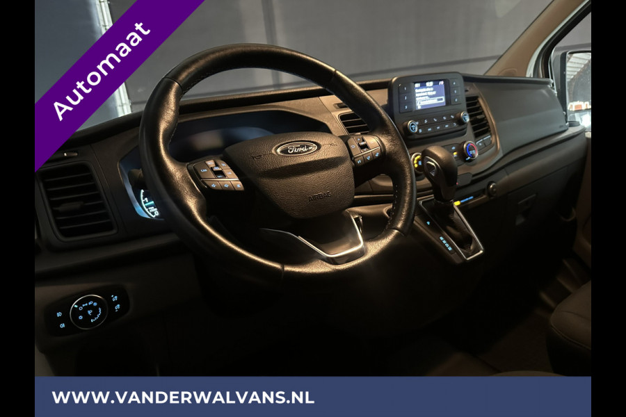 Ford Transit Custom 2.0 TDCI 131pk Automaat L1H1 Euro6 Airco | LED | Cruisecontrol | Verwarmde voorruit Parkeersensoren, Bijrijdersbank