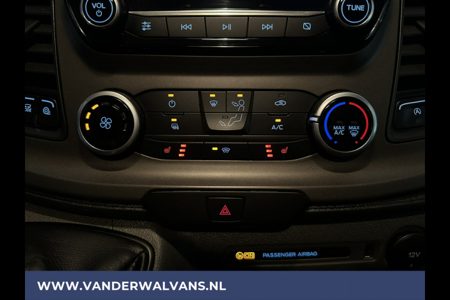 Ford Transit Custom 2.0 TDCI L2H1 Euro6 Airco | Navigatie | Camera | LED | Cruisecontrol | Verwarmde voorruit 2800kg trekvermogen, Stoelverwarming, Parkeersensoren, Bijrijdersbank