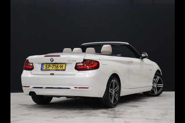 BMW 2 Serie Cabrio 220i High Executive [CAMERA, VOL LEDER, STOELVERWARMING, PDC V+A, BLUETOOTH, CRUISE, CLIMATE, NIEUWSTAAT]