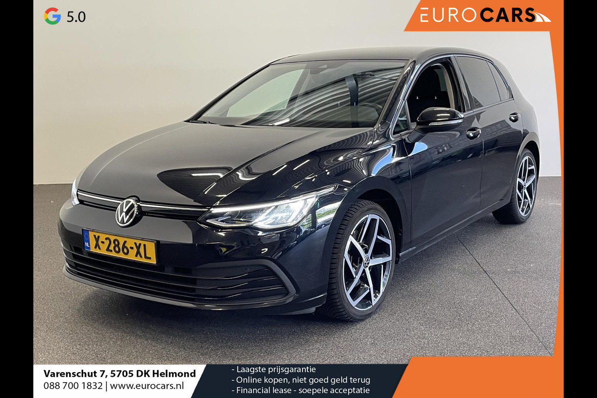 Volkswagen Golf 1.5 eTSI Life DSG-7 Aut Trekhaak Navigatie Apple Carplay/ Android Auto Camera Parkeersensoren Adaptive Cruise Control Stuur- en stoelverwarming Virtual Cockpit Lichtmetalen velgen Sfeerverlichting Climate Control