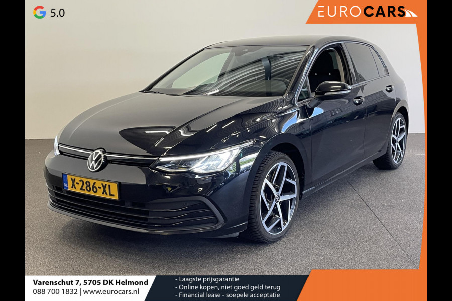 Volkswagen Golf 1.5 eTSI Life DSG-7 Aut Trekhaak Navigatie Apple Carplay/ Android Auto Camera Parkeersensoren Adaptive Cruise Control Stuur- en stoelverwarming Virtual Cockpit Lichtmetalen velgen Sfeerverlichting Climate Control