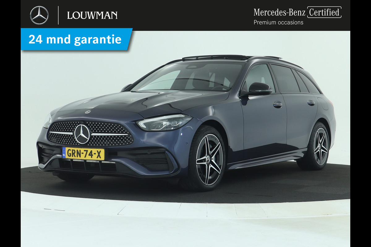 Mercedes-Benz C-Klasse Estate 300 e AMG Plug-In Hybride | AMG Styling | Panorama Schuif-Kanteldak | Trekhaak | Memory Pakket | EASY PACK achterklep | Inclusief 24 maanden MB Certified garantie voor Europa. Mercedes-Benz C-Klasse Estate 300 e AMG Plug-In Hybride | AMG Styling | Panorama Schuif-Kanteldak | Trekhaak | Memory Pakket | EASY PACK achterklep | Inclusief 24 maanden MB Certified garantie voor Europa.