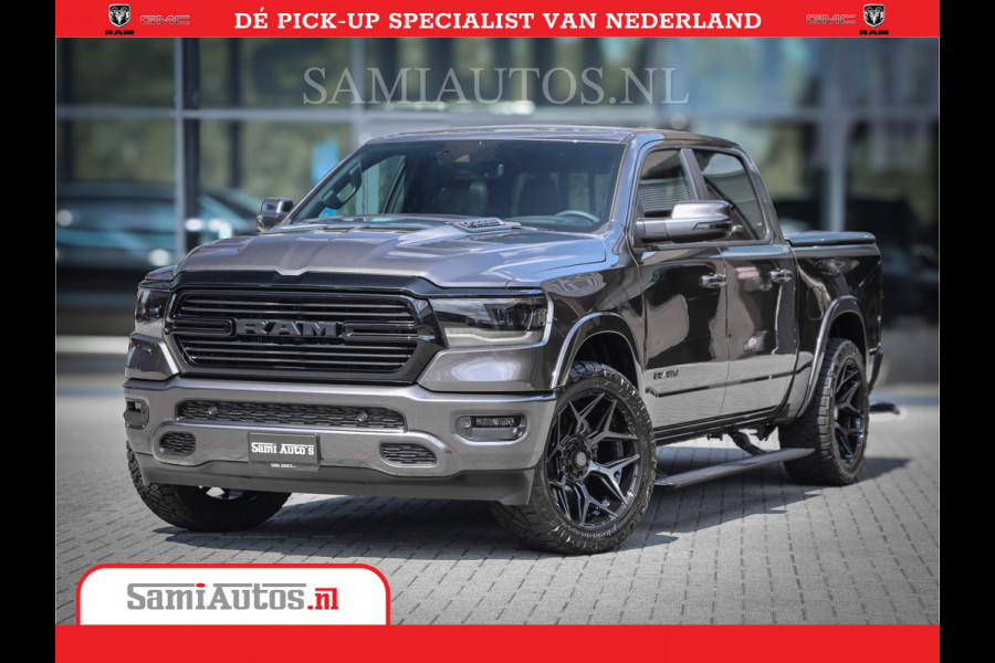 Dodge Ram 1500 Laramie Night 5,7 V8 402PK | Krachtige Hemi | Zeer Rijk Uitgevoerd | Comfortabele Dubbele Cabine met Royale 5 Zitplaatsen | BPM vrij | Nu Leverbaar uit Voorraad | Voorraad Nr 2371 - 2297