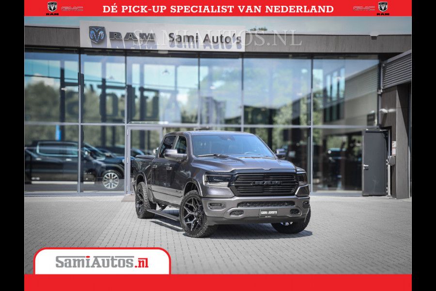 Dodge Ram 1500 Laramie Night 5,7 V8 402PK | Krachtige Hemi | Zeer Rijk Uitgevoerd | Comfortabele Dubbele Cabine met Royale 5 Zitplaatsen | BPM vrij | Nu Leverbaar uit Voorraad | Voorraad Nr 2371 - 2297