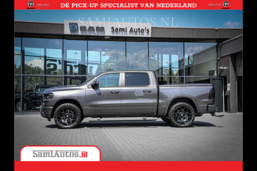 Dodge Ram 1500 Laramie Night 5,7 V8 402PK | Krachtige Hemi | Zeer Rijk Uitgevoerd | Comfortabele Dubbele Cabine met Royale 5 Zitplaatsen | BPM vrij | Nu Leverbaar uit Voorraad | Voorraad Nr 2371 - 2297