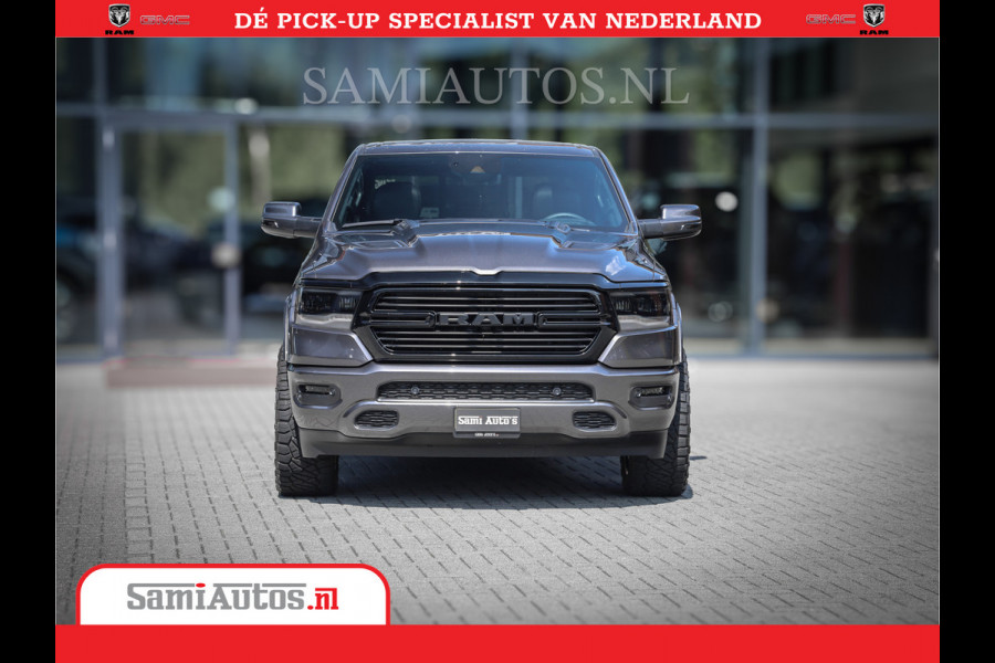 Dodge Ram 1500 Laramie Night 5,7 V8 402PK | Krachtige Hemi | Zeer Rijk Uitgevoerd | Comfortabele Dubbele Cabine met Royale 5 Zitplaatsen | BPM vrij | Nu Leverbaar uit Voorraad | Voorraad Nr 2371 - 2297