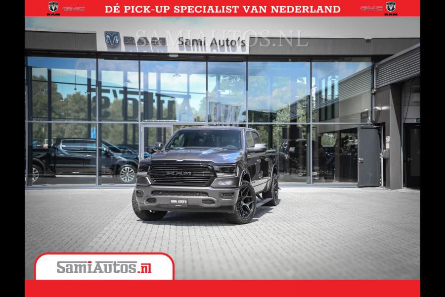 Dodge Ram 1500 Laramie Night 5,7 V8 402PK | Krachtige Hemi | Zeer Rijk Uitgevoerd | Comfortabele Dubbele Cabine met Royale 5 Zitplaatsen | BPM vrij | Nu Leverbaar uit Voorraad | Voorraad Nr 2371 - 2297