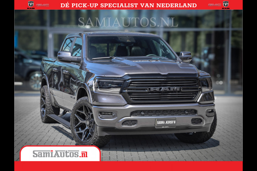 Dodge Ram 1500 Laramie Night 5,7 V8 402PK | Krachtige Hemi | Zeer Rijk Uitgevoerd | Comfortabele Dubbele Cabine met Royale 5 Zitplaatsen | BPM vrij | Nu Leverbaar uit Voorraad | Voorraad Nr 2371 - 2297