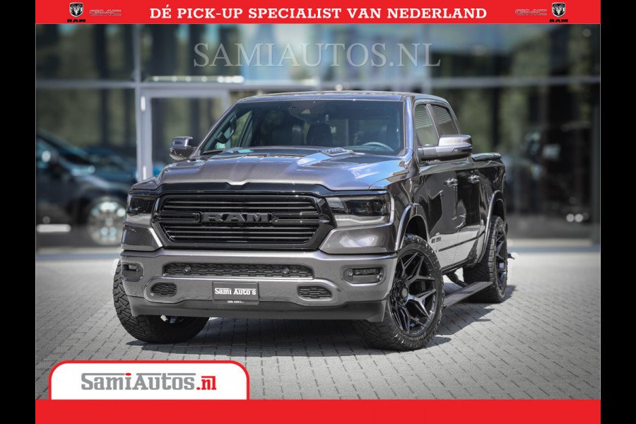 Dodge Ram 1500 Laramie Night 5,7 V8 402PK | Krachtige Hemi | Zeer Rijk Uitgevoerd | Comfortabele Dubbele Cabine met Royale 5 Zitplaatsen | BPM vrij | Nu Leverbaar uit Voorraad | Voorraad Nr 2371 - 2297