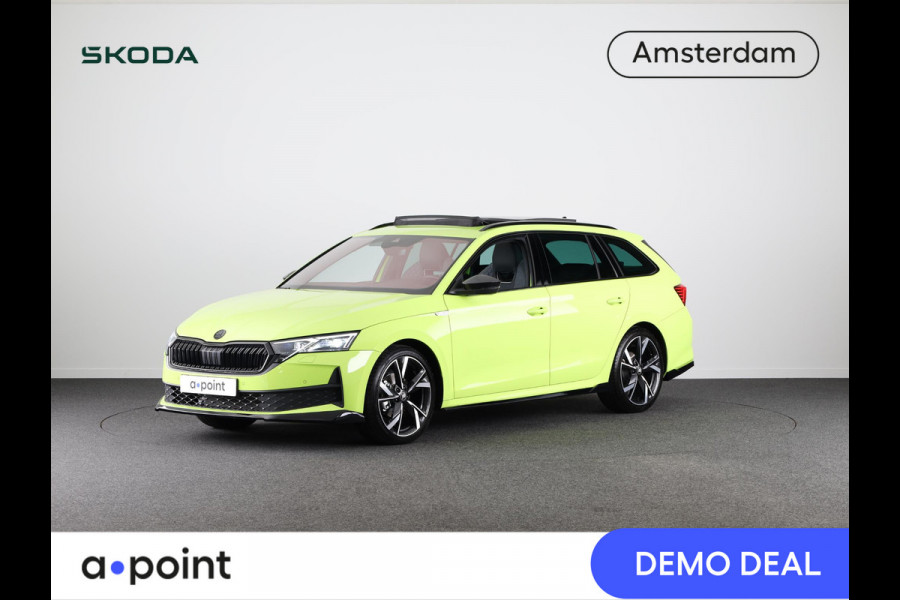 Škoda Octavia Combi 1.5 TSI MHEV 150pk DSG-7 Sportline Business Led Matrix | 19 inch | Black pakket | Panoramadak | Elek. stoel | Stoelverwarming voor + achter | Travel Assist | Adaptive Cruise