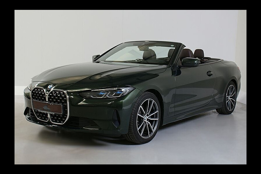 BMW 4 Serie Cabrio 430iA ** LASER, NAVI+, BRUIN LEDER, NEKVERW, 18-inch LMV, VERW. STUUR ** 1e EIG - UNFALLFREI ** ** INFORMEER OOK NAAR ONZE AANTREKKELIJKE FINANCIAL-LEASE TARIEVEN **