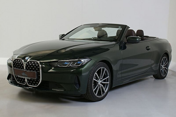 BMW 4 Serie Cabrio 430iA ** LASER, NAVI+, BRUIN LEDER, NEKVERW, 18-inch LMV, VERW. STUUR ** 1e EIG - UNFALLFREI ** ** INFORMEER OOK NAAR ONZE AANTREKKELIJKE FINANCIAL-LEASE TARIEVEN **