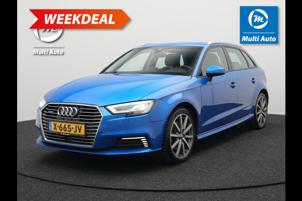 Audi A3 Sportback 40 e-tron Advance Sport Plug In Hybrid | PHEV | Trekhaak Afneembaar | Navi | Adaptive Cruise | Sportstoelen Verwarmend | Spraakbediening |