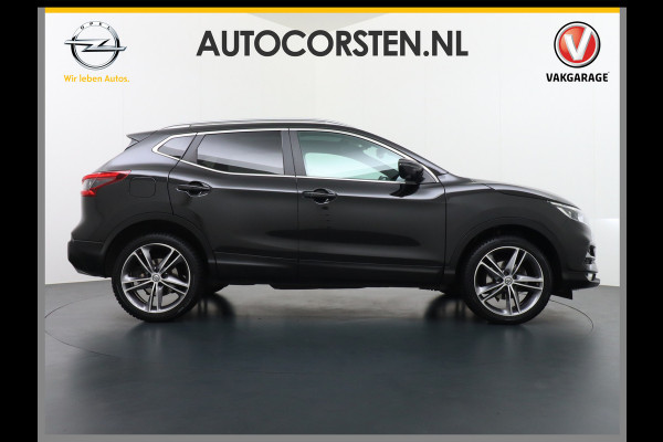 Nissan QASHQAI T 116Pk elekr.+Leer Pano-dak Memory Leather-Pack Tekna 360°-Camera Park-Assist PDC-a+v Bose-Sound Navi Ecc Edition Cruise Contro Rijstrooksensor Verwarmde voorruit Privacy Glas Zeer Compleet!