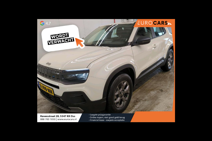 Jeep Avenger Longitude 54 kWh Navigatie Apple Carplay/ Android Auto Parkeersensor achter Cruise Control Stoelverwarming Full LED Virtual Cockpit Climate Control
