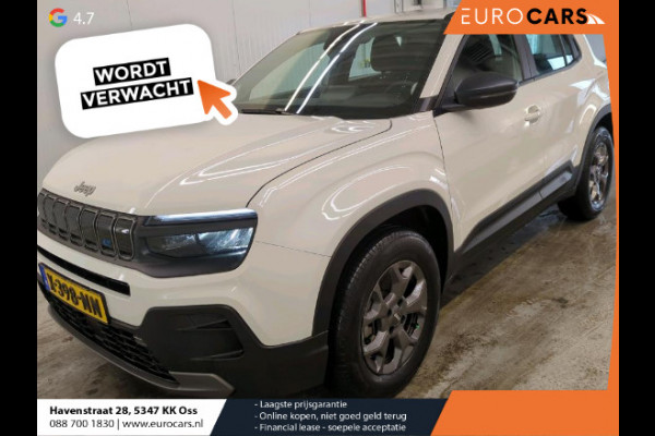 Jeep Avenger Longitude 54 kWh Navigatie Apple Carplay/ Android Auto Parkeersensor achter Cruise Control Stoelverwarming Full LED Virtual Cockpit Climate Control