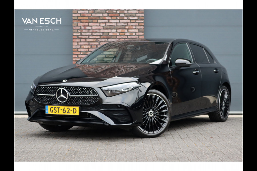Mercedes-Benz A-Klasse 250 e AMG Line Aut8 | Distronic | Burmester | Keyless Go | Verwarmd Stuurwiel | Camera | Multibeam LED | Sfeerverlichting | Nightpakket | Zitcomfortpakket |