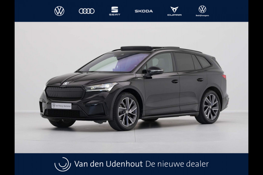 Škoda ENYAQ iV 60 180pk Sportline Panorama 360 Camera Head up all season banden warmtepomp demo joris Beschikbaar vanaf 28-7