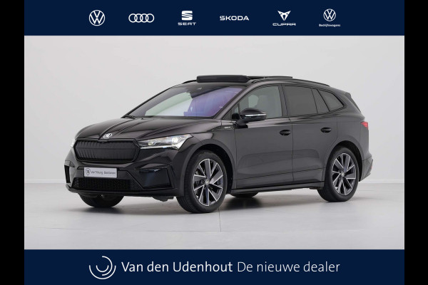Škoda ENYAQ iV 60 180pk Sportline Panorama 360 Camera Head up all season banden warmtepomp demo joris