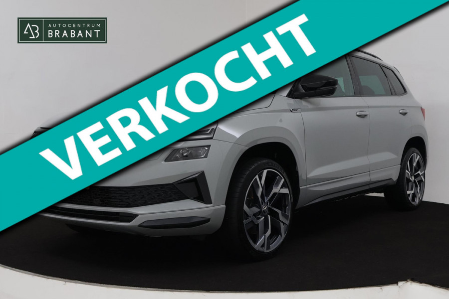 Škoda Karoq 1.5 TSI ACT Sportline Business (PANORAMADAK, STOEL-/STUURVERWARMING, ELEKT. TREKHAAK, ADAPTIVE CRUISE, CAMERA)