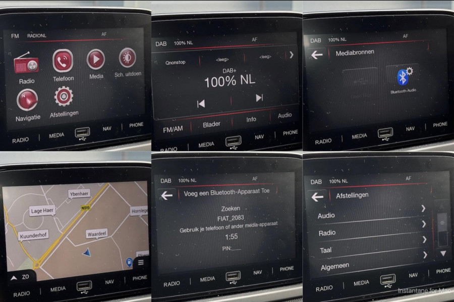 Fiat Fiorino 1.3 MultiJet 80pk | Rondom glas | Navi | Cruise | DAB-radio | Bluetooth | Parkeersensor | Schuifdeur | Metallic