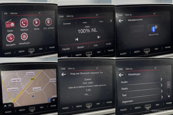 Fiat Fiorino 1.3 MultiJet 80pk | Rondom glas | Navi | Cruise | DAB-radio | Bluetooth | Parkeersensor | Schuifdeur | Metallic