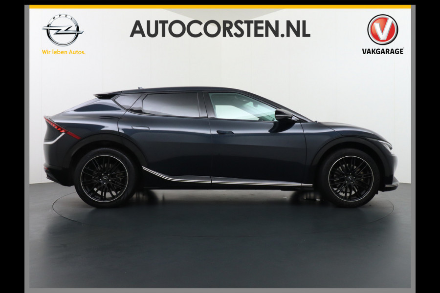 Kia Ev6 Plus 77.4kWh Leer Warmtepomp 20"Apple Carplay Android Auto Adap. Cruise Camera Navi Ecc Stoel(+Geventileerd)+Bank+Stuur-Verwarmd Elek.Achterklep Led Regen-Lichtsensor Verkeersbord detectie Connected Services Bluetooth Uitparkeer waarschuwing Rijstrooksensor met correctie 1e Eigenaar Origineel Nederlandse Auto Dealer Onderhouden tot 233kw DC en 11kw AC laden