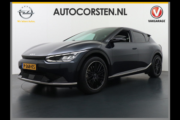 Kia Ev6 Plus 77.4kWh Leer Warmtepomp 20"Apple Carplay Android Auto Adap. Cruise Camera Navi Ecc Stoel(+Geventileerd)+Bank+Stuur-Verwarmd Elek.Achterklep Led Regen-Lichtsensor Verkeersbord detectie Connected Services Bluetooth Uitparkeer waarschuwing Rijstrooksensor met correctie 1e Eigenaar Origineel Nederlandse Auto Dealer Onderhouden tot 233kw DC en 11kw AC laden