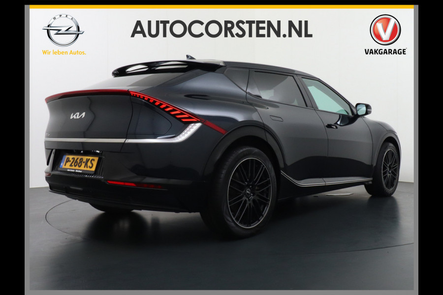 Kia Ev6 Plus 77.4kWh Leer Warmtepomp 20"Apple Carplay Android Auto Adap. Cruise Camera Navi Ecc Stoel(+Geventileerd)+Bank+Stuur-Verwarmd Elek.Achterklep Led Regen-Lichtsensor Verkeersbord detectie Connected Services Bluetooth Uitparkeer waarschuwing Rijstrooksensor met correctie 1e Eigenaar Origineel Nederlandse Auto Dealer Onderhouden tot 233kw DC en 11kw AC laden