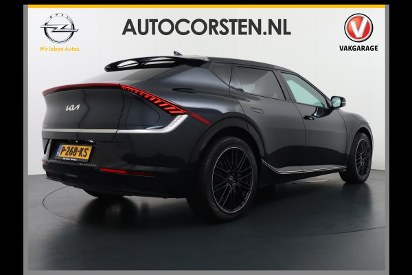 Kia Ev6 Plus 77.4kWh Leer Warmtepomp 20"Apple Carplay Android Auto Adap. Cruise Camera Navi Ecc Stoel(+Geventileerd)+Bank+Stuur-Verwarmd Elek.Achterklep Led Regen-Lichtsensor Verkeersbord detectie Connected Services Bluetooth Uitparkeer waarschuwing Rijstrooksensor met correctie 1e Eigenaar Origineel Nederlandse Auto Dealer Onderhouden tot 233kw DC en 11kw AC laden