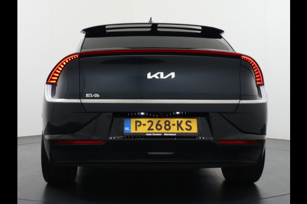 Kia Ev6 Plus 77.4kWh Leer Warmtepomp 20"Apple Carplay Android Auto Adap. Cruise Camera Navi Ecc Stoel(+Geventileerd)+Bank+Stuur-Verwarmd Elek.Achterklep Led Regen-Lichtsensor Verkeersbord detectie Connected Services Bluetooth Uitparkeer waarschuwing Rijstrooksensor met correctie 1e Eigenaar Origineel Nederlandse Auto Dealer Onderhouden tot 233kw DC en 11kw AC laden
