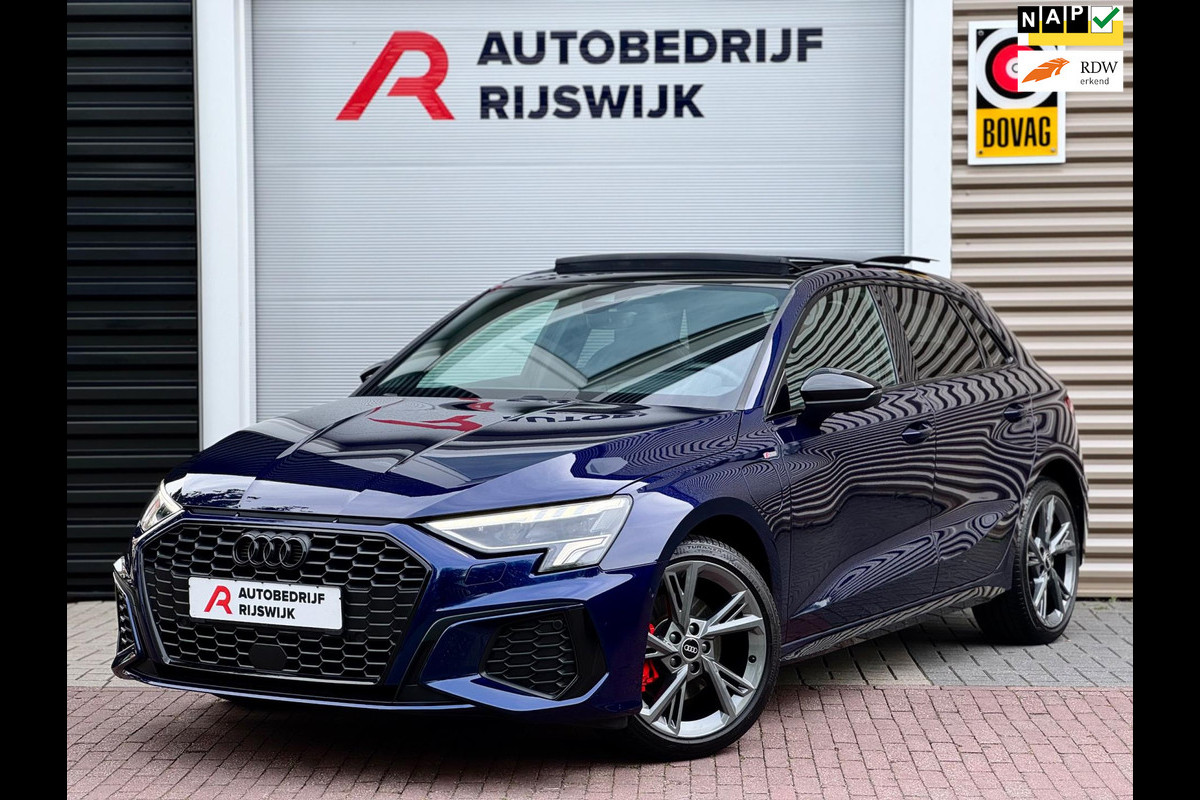 Audi A3 Sportback 40 TFSI e Edition RS zetels/B&O/Massage/HuD Audi A3 Sportback 40 TFSI e Edition RS zetels/B&O/Massage/HuD