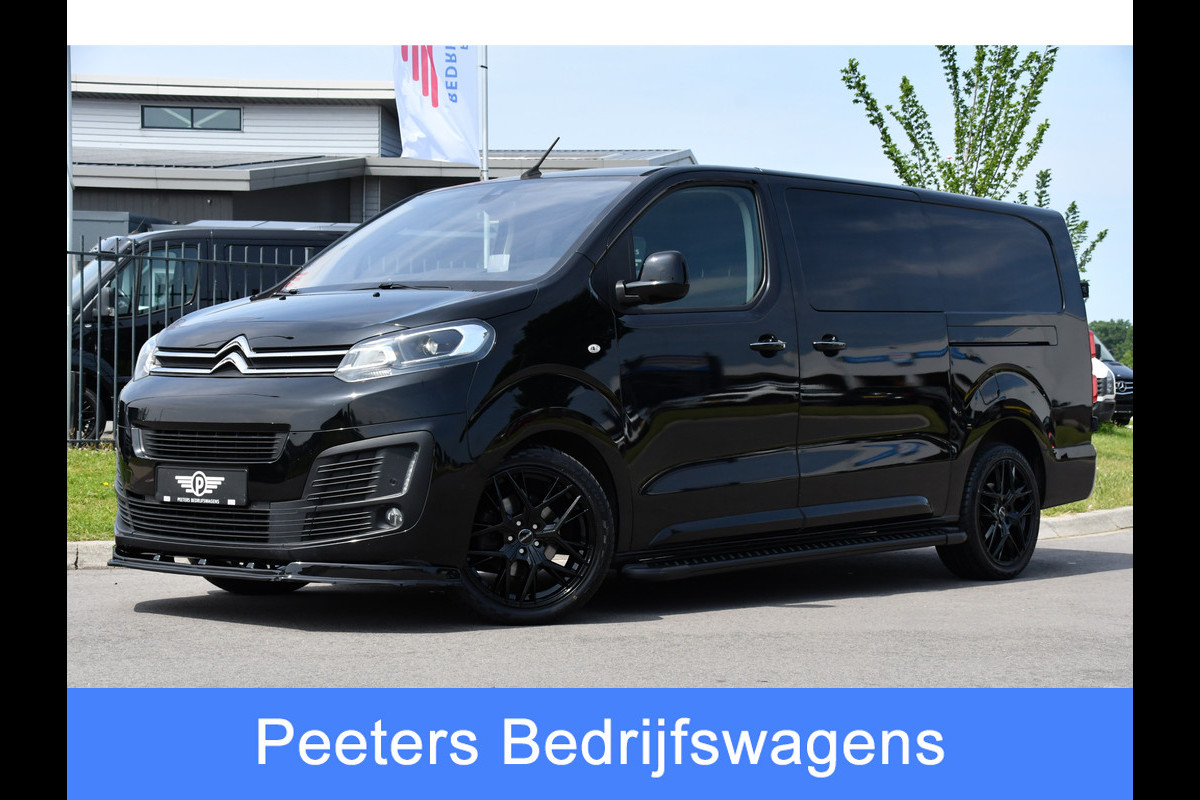 Citroën Jumpy 2.0 BlueHDI 180 XL DC Black Edition Adaptieve Cruise, 360 Camera, Head-up, 177PK, 2 x Schuifdeur, Trekhaak, Carplay, Stoelverwarming, UNIEK! Citroën Jumpy 2.0 BlueHDI 180 XL DC Black Edition Adaptieve Cruise, 360 Camera, Head-up, 177PK, 2 x Schuifdeur, Trekhaak, Carplay, Stoelverwarming, UNIEK!