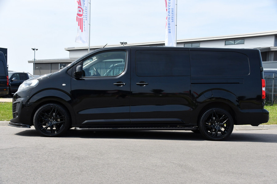 Citroën Jumpy 2.0 BlueHDI 180 XL DC Black Edition Adaptieve Cruise, 360 Camera, Head-up, 177PK, 2 x Schuifdeur, Trekhaak, Carplay, Stoelverwarming, UNIEK!