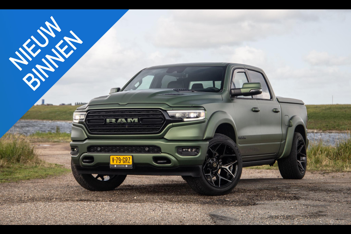 Dodge Ram 1500 5.7 V8 4x4 Crew Cab Limited BPM VRIJ / ALL IN PRIJS / PANO / KLEP / WIDE BODY / GARANTIE Dodge Ram 1500 5.7 V8 4x4 Crew Cab Limited BPM VRIJ / ALL IN PRIJS / PANO / KLEP / WIDE BODY / GARANTIE